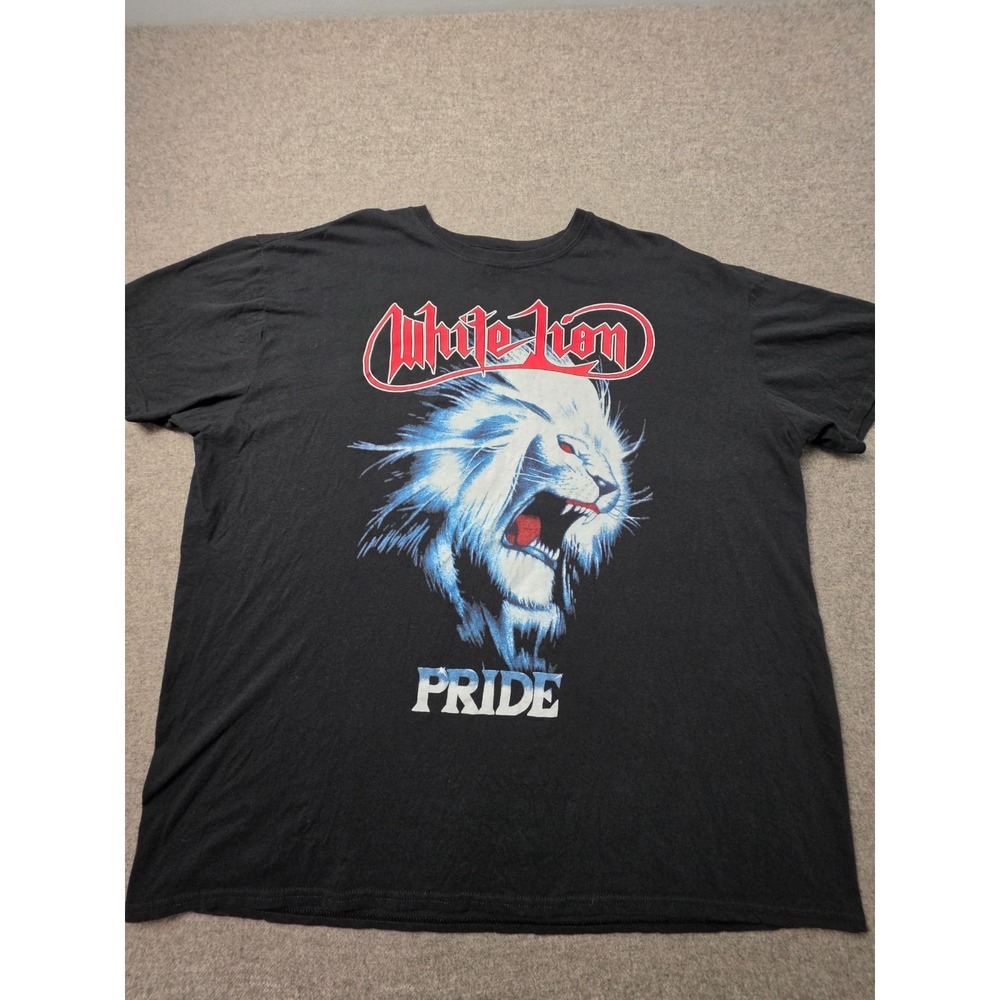 White Lion Pride Rock N Roar Tour 88 T-Shirt Mens 2XL Black Concert Band Tee